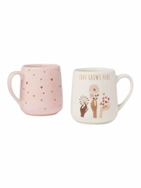 Threshold “Love Grows Here” Stoneware 2 Pack Mug Set